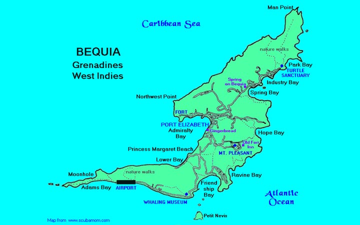 Map of Bequia